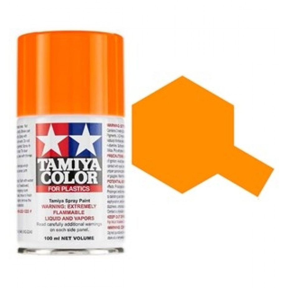 Tam85096 - Tamiya Spray Paint TS-96 Fluorescent Orange (For Hard Plastic) (100ml)