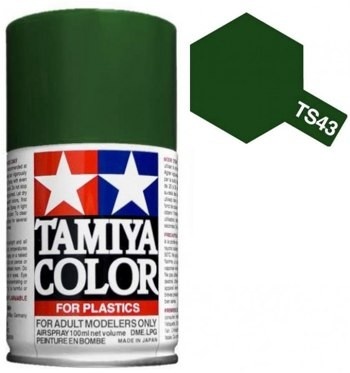 Tam85043 - Tamiya Spray Paint TS-43 Racing Green (For Hard Plastic) (100ml)