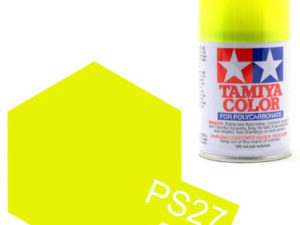 Tam86027 - Tamiya Spray Paint PS-27 Fluorescent Yellow (For Polycarbonate Bodies) (100ml)