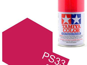 Tam86033 - Tamiya Spray Paint PS-33 Cherry Red (For Polycarbonate Bodies) (100ml)
