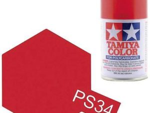 Tam86034 - Tamiya Spray Paint PS-34 Bright Red (For Polycarbonate Bodies) (100ml)