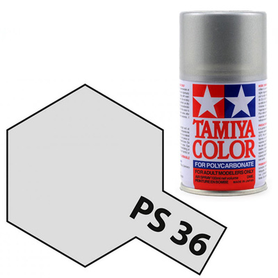 Tam86036 - Tamiya Spray Paint PS-36 Translucent Silver (For Polycarbonate Bodies) (100ml)