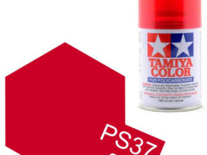 Tam86037 - Tamiya Spray Paint PS-37 Translucent Red (For Polycarbonate Bodies) (100ml)