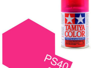 Tam86040 - Tamiya Spray Paint PS-40 Translucent Pink Spray Paint (For Polycarbonate Bodies) (100ml)