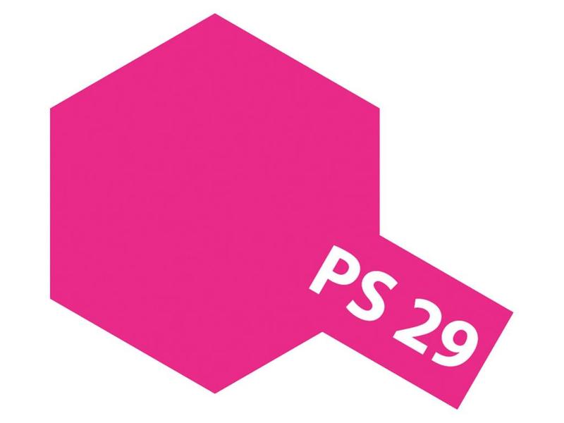 Tam86029 - Tamiya Spray Paint PS-29 Fluorescent Pink (For Polycarbonate Bodies) (100ml) - Image 2