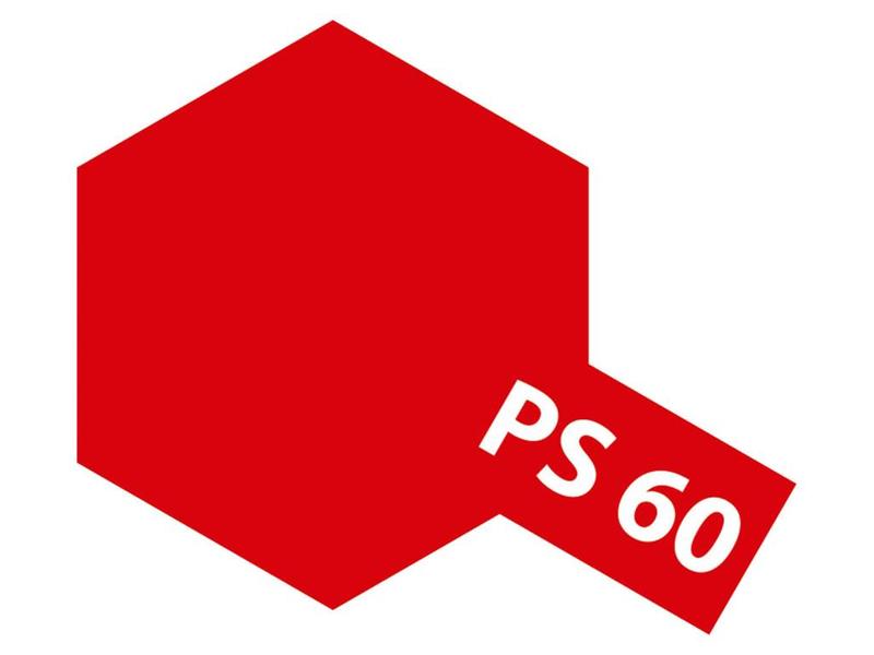 Tam86060 - Tamiya Spray Paint PS-60 Bright Mica Red (For Polycarbonate Bodies) (100ml) - Image 2