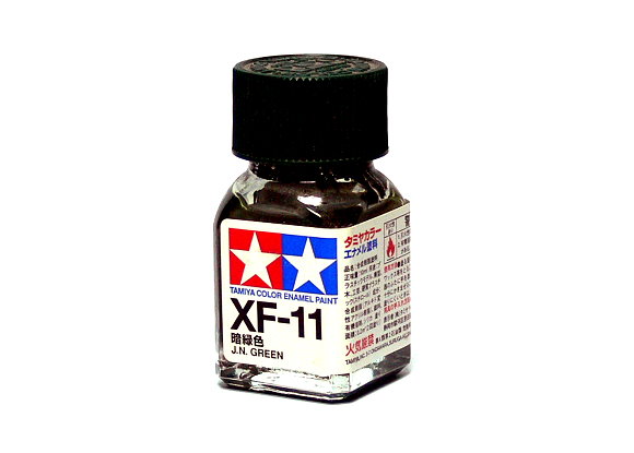 Tam80311 - Tamiya XF-11 J.N. Green Enamel Paint (10ml)