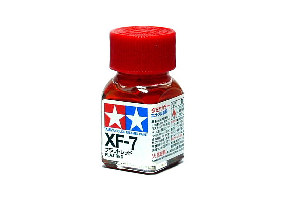 Tam80307 - Tamiya XF-7 Flat Red Enamel Paint (10ml)