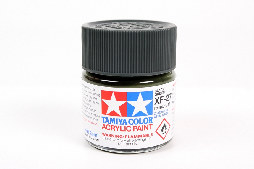 Tam81327 - Tamiya XF-27 Black Green Acrylic Paint (23ml)