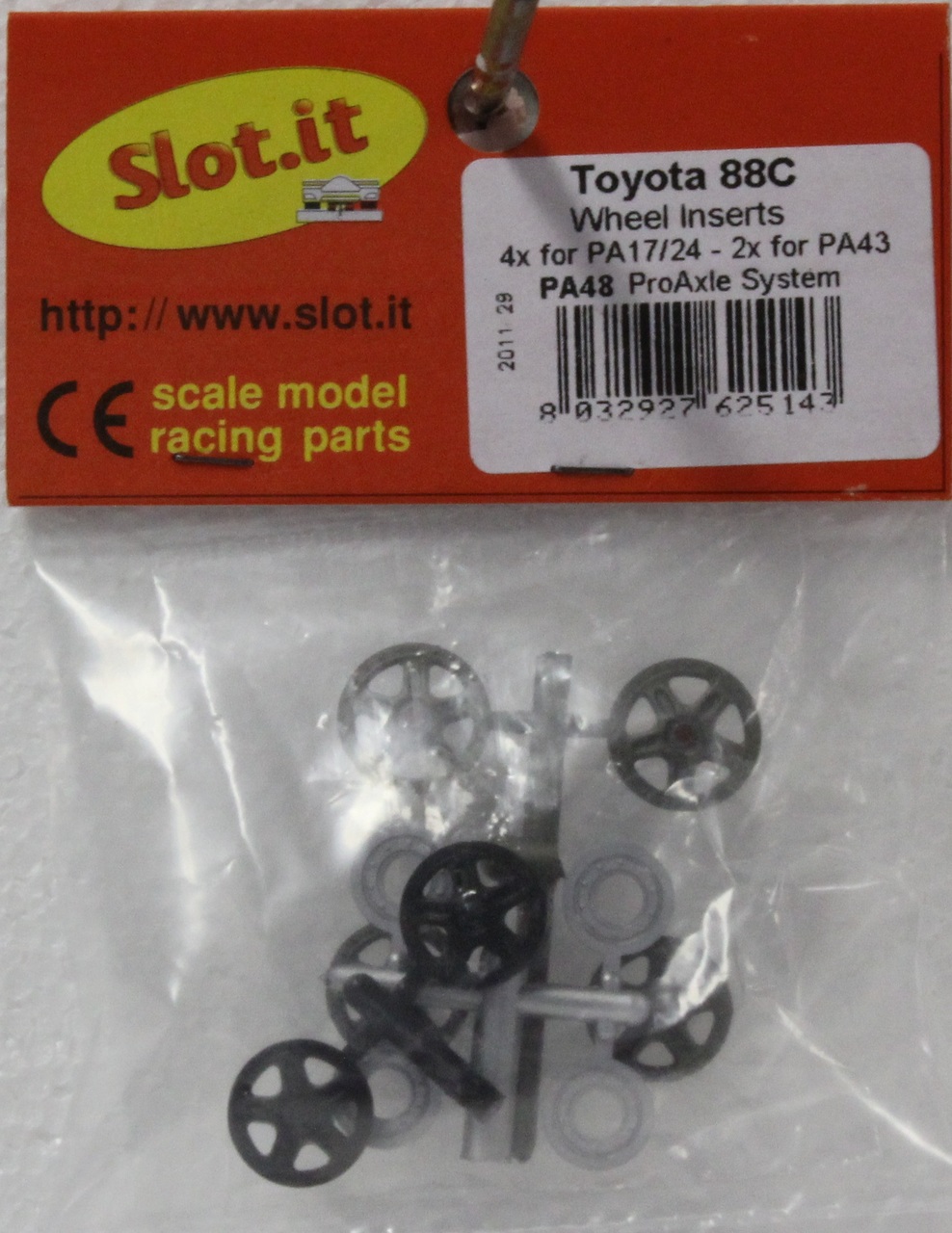 SI-PA48 - Wheel Inserts for 15.8/16.5mm Wheels (4+2) (Toyota 88C) - Image 2