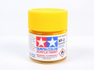 Tam81303 - Tamiya XF-3 Flat Yellow Acrylic Paint (23ml)