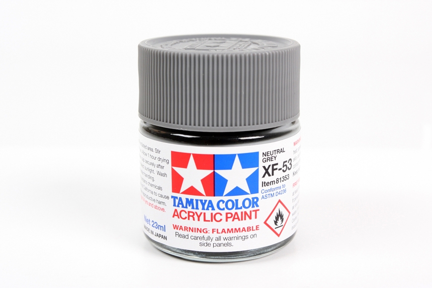 Tam81353 -Tamiya XF-53 Neutral Grey Acrylic Paint (23ml)