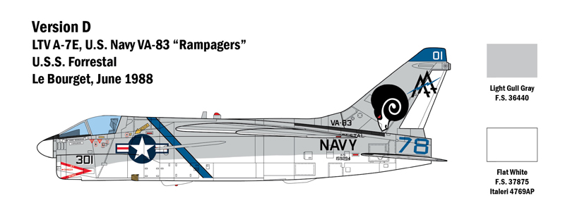 ITA2797 - 1:48 A-7E Corsair II - Image 3