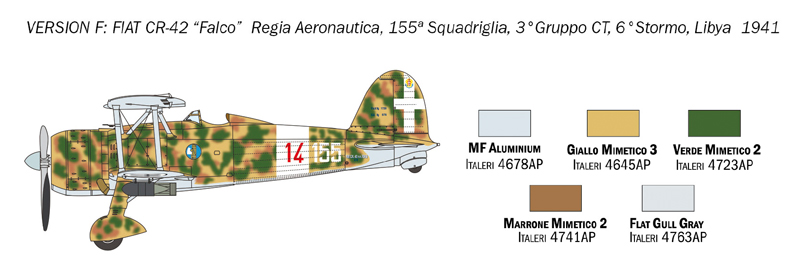 ITA1437 - 1:72 FIAT CR.42 Falco - Image 8
