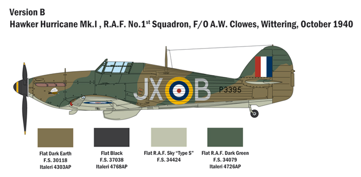 ITA2802 - 1:48 Hurricane Mk.I (Battle of Britain 80th Anniversary) - Image 5