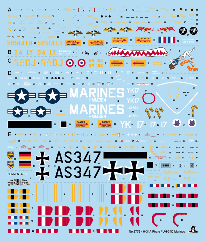 ITA2776 - 1:48 H-34A Pirate /UH-34D U.S. Marines - Image 11
