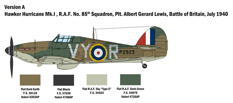 ITA2802 - 1:48 Hurricane Mk.I (Battle of Britain 80th Anniversary) - Image 3