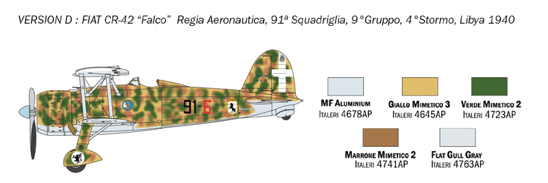 ITA1437 - 1:72 FIAT CR.42 Falco - Image 4