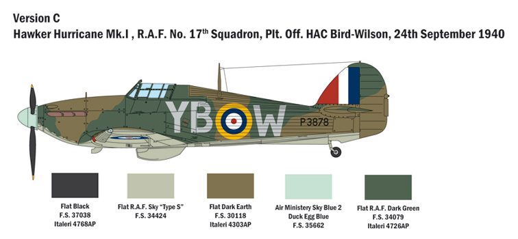ITA2802 - 1:48 Hurricane Mk.I (Battle of Britain 80th Anniversary) - Image 6