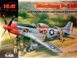 ICM48153 - 1:48 Mustang P-51D with USAAF Pilots and Ground Personnel