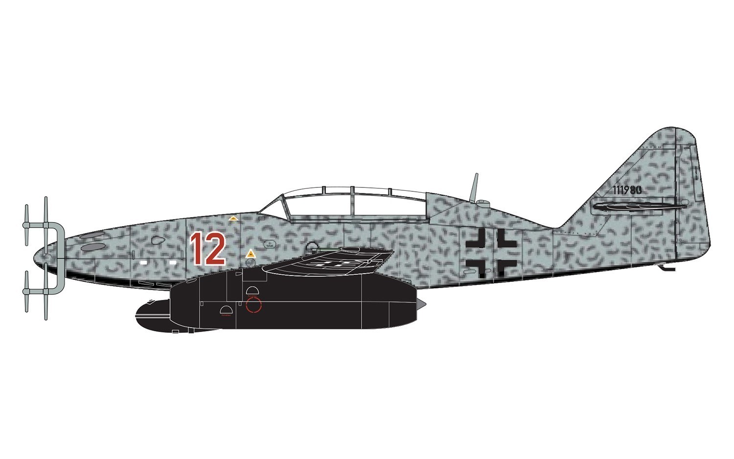 Air-A04062 - 1:72 Messerschmitt Me262B-1aU1 - Image 3