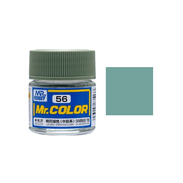 MR-C056 - Mr.Color C056 IJN Gray Green (Nakajima) Semi-Gloss (10ml)