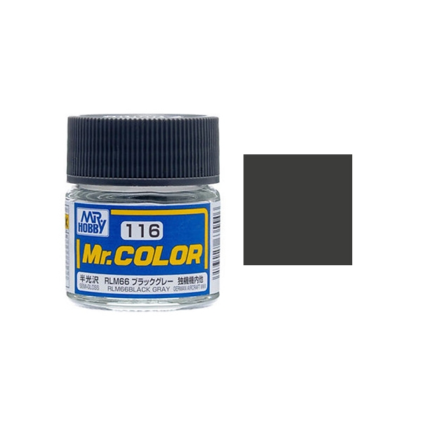 MR-C116 - Mr.Color C116 RLM66 Black Gray Semi-Gloss (10ml)