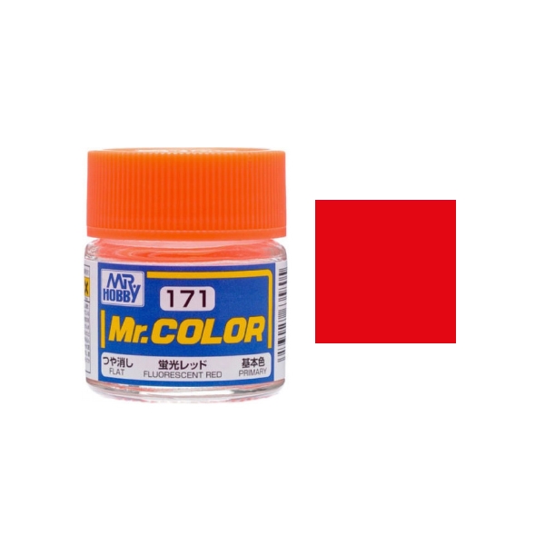 MR-C171 - Mr.Color C171 Fluorescent Red Semi-Gloss (10ml)