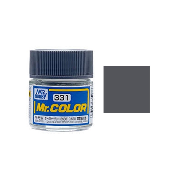 MR-C331 - Mr.Color C331 Dark Seagray BS381C 638 Semi-Gloss (10ml)