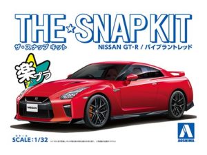 AOS05825 - 1:32 Nissan GT-R (Vibrant Red) (Snap Kit)