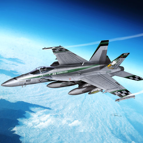 ACA12565 - 1:72 USN F/A-18E VFA-195 "Chippy Ho"