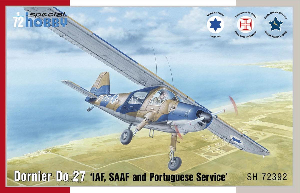 SH72392 - Special Hobby 1:72 Dornier Do 27 IDF, SAAF and Portuguese Service (Plastic Model Building Kit - 14cm Long)