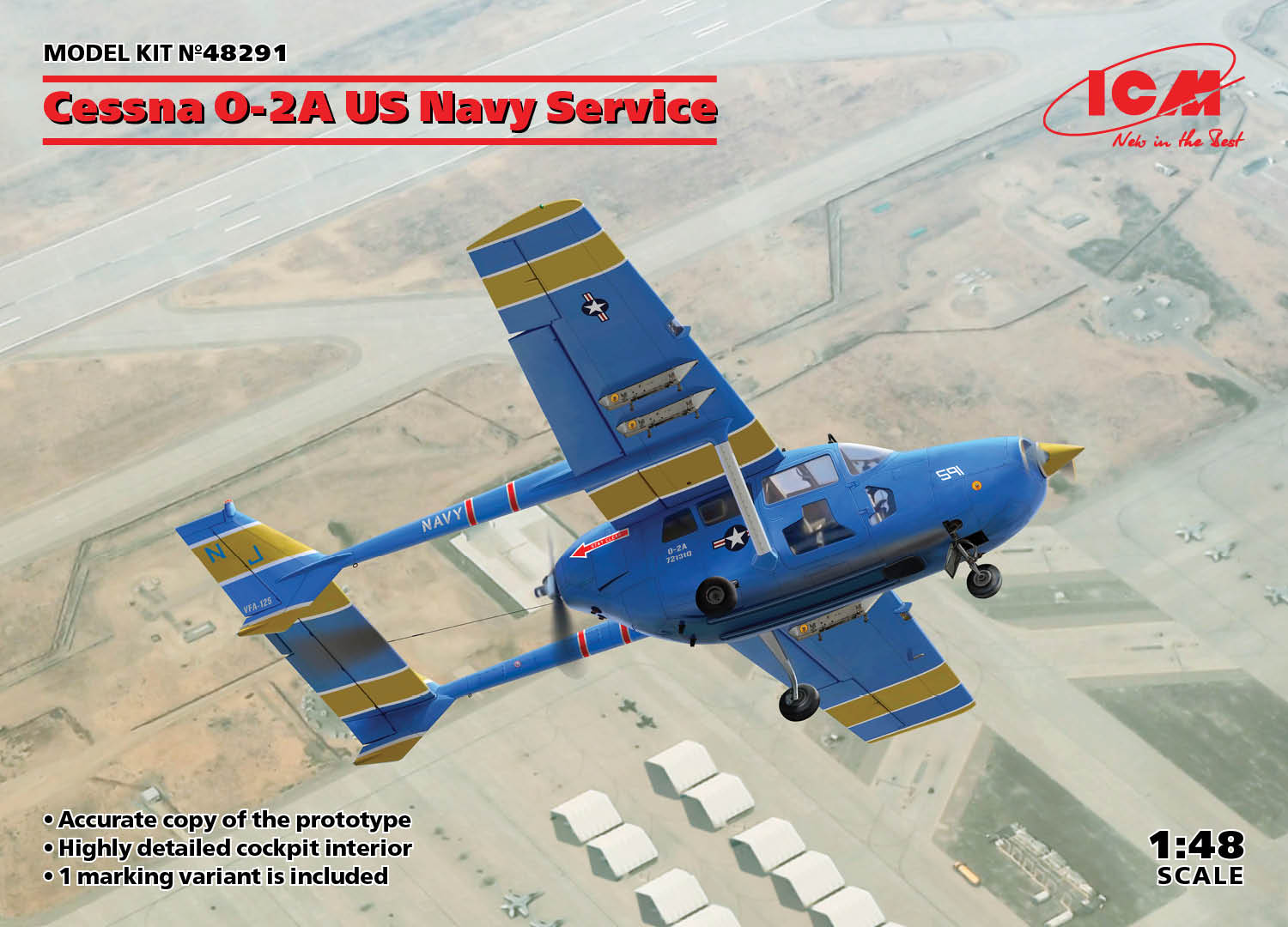 ICM48291 - 1:48 Cessna O-2A US Navy Service