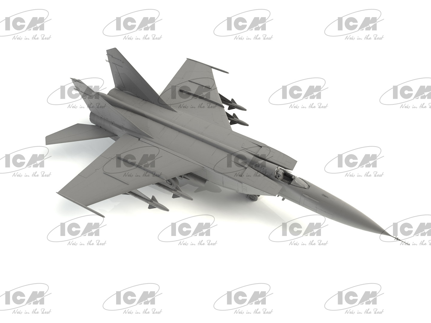 ICM72177 - 1:72 MIG-25 PD Soviet Interceptor Fighter - Image 3