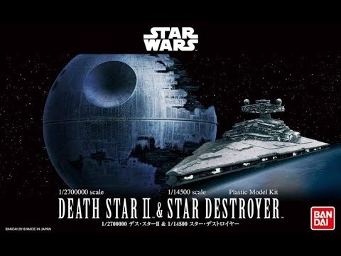 Rev01207 - 1:2700000 STAR WARS Death Star II & 1:14500 Star Destroyer Set
