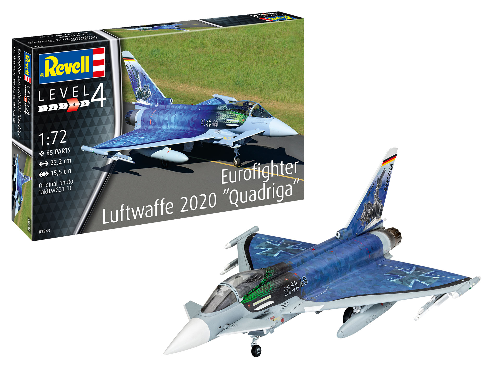 Rev63843 - 1:72 Eurofighter "Luftwaffe 2020 Quadriga" (Model Set) - Image 2