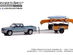 GL32250-C - 1:64 1988 GMC S-15 Sierra with Canoe & Kayak Trailer