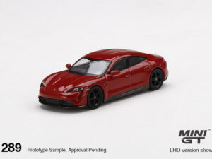 MGT00289-R - 1:64 Mini GT - Porsche Taycan Turbo S - Carmine Red (7cm Long)