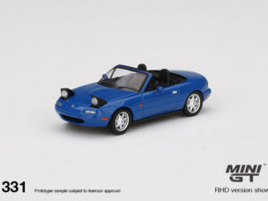 MGT00331-R- 1:64 Mini GT - Mazda Eunos Roadster - Headlight Up - Mariner Blue (6cm Long)