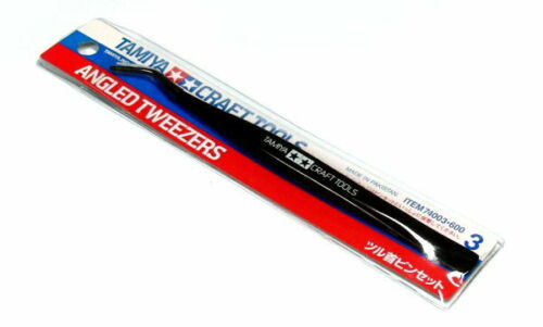 Tam74003 - Tamiya Angled Tweezers - Image 2