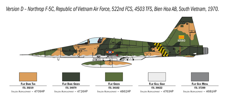 Ita1441 - 1:72 F-5A Freedom Fighter - Image 7