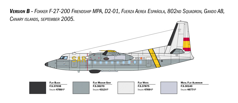 Ita1455 - 1:72 Fokker F-27 Maritime Patrol - Image 5