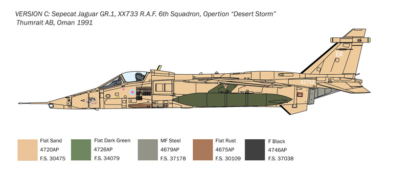 Ita1459 - 1:72 Jaguar GR.1/GR.3 R.A.F. - Image 6