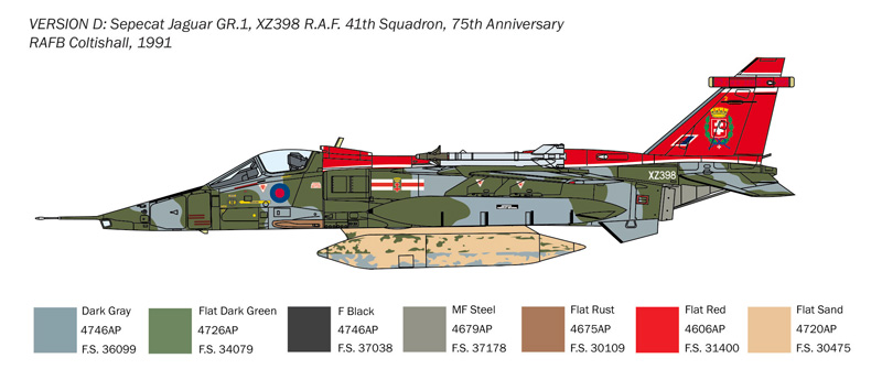 Ita1459 - 1:72 Jaguar GR.1/GR.3 R.A.F. - Image 7