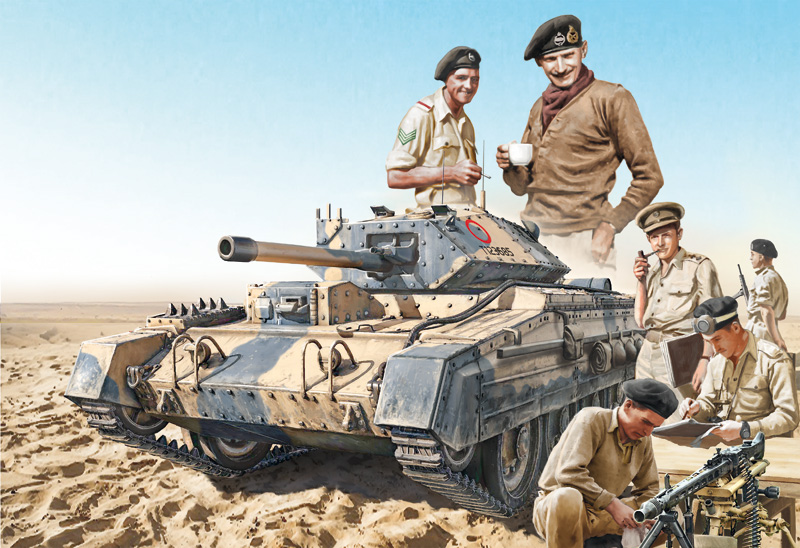 Ita6592 - 1:35 Crusader Mk. II With British Crew