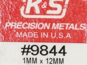 KS9844 - Brass Strip  - 1.0mm Thick x 12mm Wide (300mm) 3 Pcs