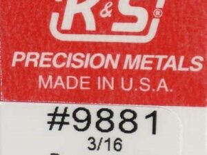 KS9881 - 3/16 Brass Angle (300mm) 1 Piece