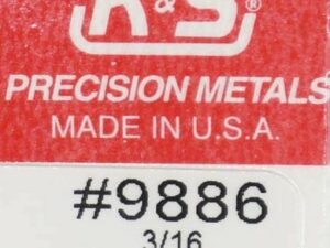 KS9886 - 3/16 Brass Channel (300mm) 1 Piece