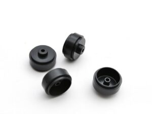 SI-W17308225P - Plastic Wheels Ø17.3 x 8.2 x 2.5mm, black, light wheels 0.70g (4)