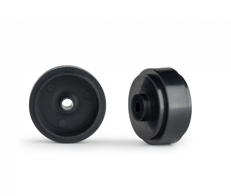 SI-W17308215P - Plastic Wheels Ø17.3 x 8.2 x 1.5mm Black, Light Wheels 0.72g (4)
